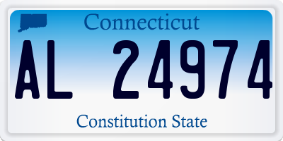 CT license plate AL24974