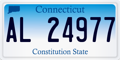 CT license plate AL24977