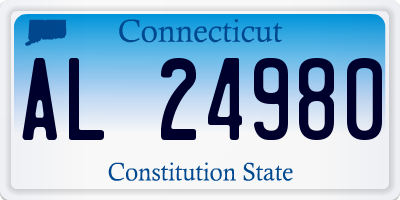 CT license plate AL24980