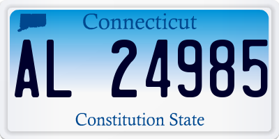 CT license plate AL24985