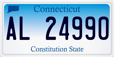 CT license plate AL24990