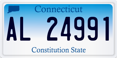 CT license plate AL24991