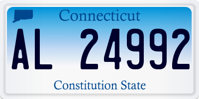 CT license plate AL24992