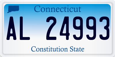 CT license plate AL24993