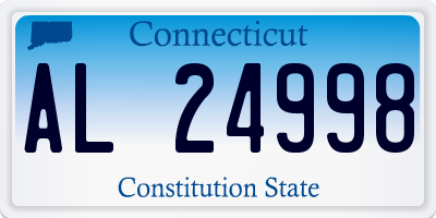 CT license plate AL24998