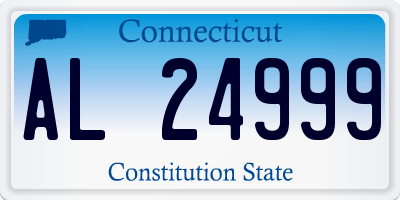 CT license plate AL24999