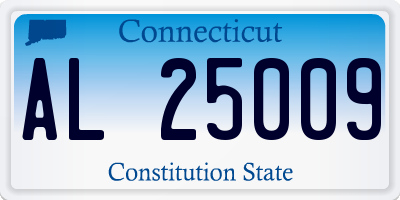 CT license plate AL25009