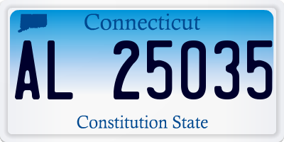 CT license plate AL25035