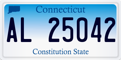 CT license plate AL25042