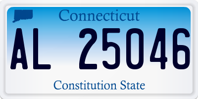 CT license plate AL25046