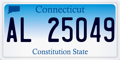 CT license plate AL25049