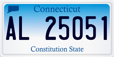CT license plate AL25051