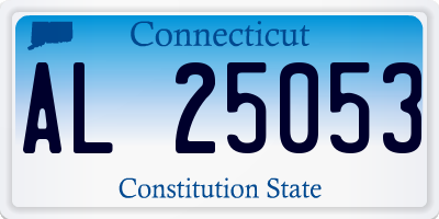 CT license plate AL25053