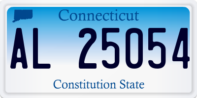 CT license plate AL25054