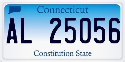 CT license plate AL25056