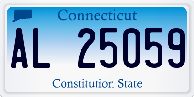 CT license plate AL25059
