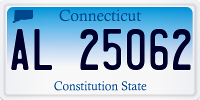 CT license plate AL25062