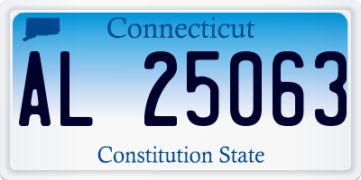 CT license plate AL25063