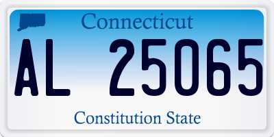 CT license plate AL25065