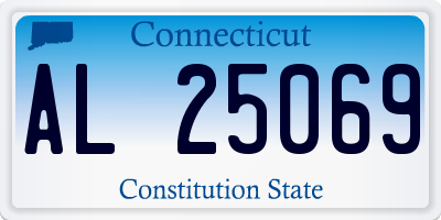 CT license plate AL25069
