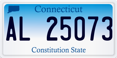 CT license plate AL25073