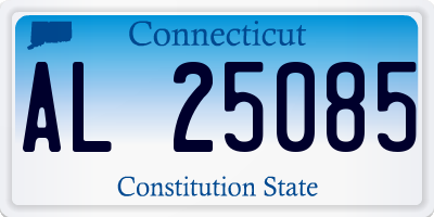 CT license plate AL25085
