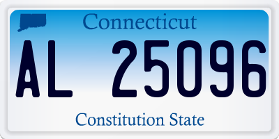CT license plate AL25096