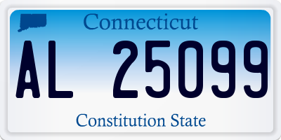 CT license plate AL25099