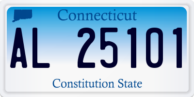 CT license plate AL25101
