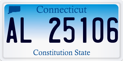 CT license plate AL25106