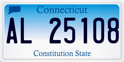 CT license plate AL25108
