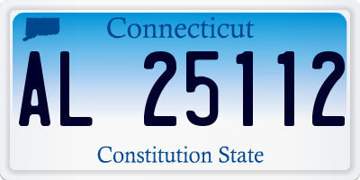 CT license plate AL25112
