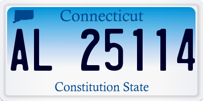 CT license plate AL25114