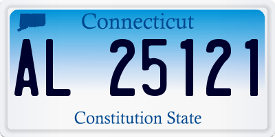CT license plate AL25121