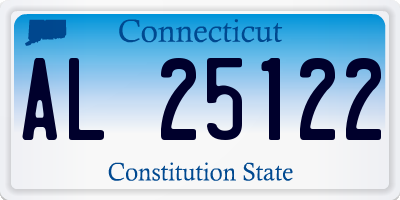 CT license plate AL25122
