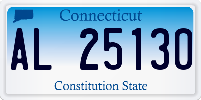 CT license plate AL25130