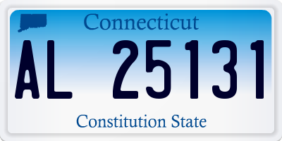 CT license plate AL25131