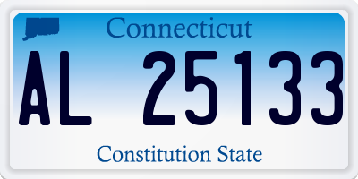 CT license plate AL25133