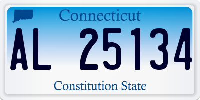 CT license plate AL25134