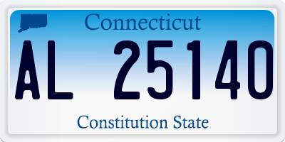 CT license plate AL25140