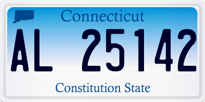 CT license plate AL25142