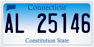 CT license plate AL25146