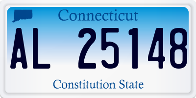 CT license plate AL25148