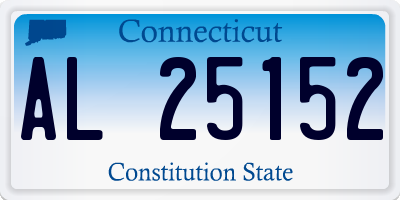 CT license plate AL25152