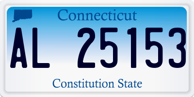 CT license plate AL25153