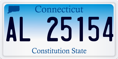 CT license plate AL25154