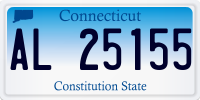 CT license plate AL25155