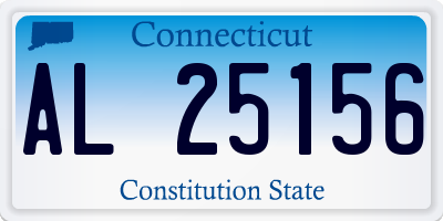 CT license plate AL25156