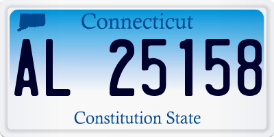 CT license plate AL25158