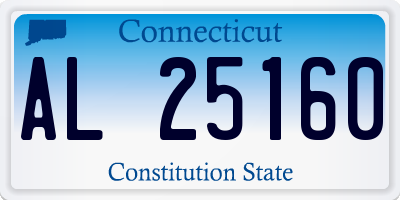 CT license plate AL25160